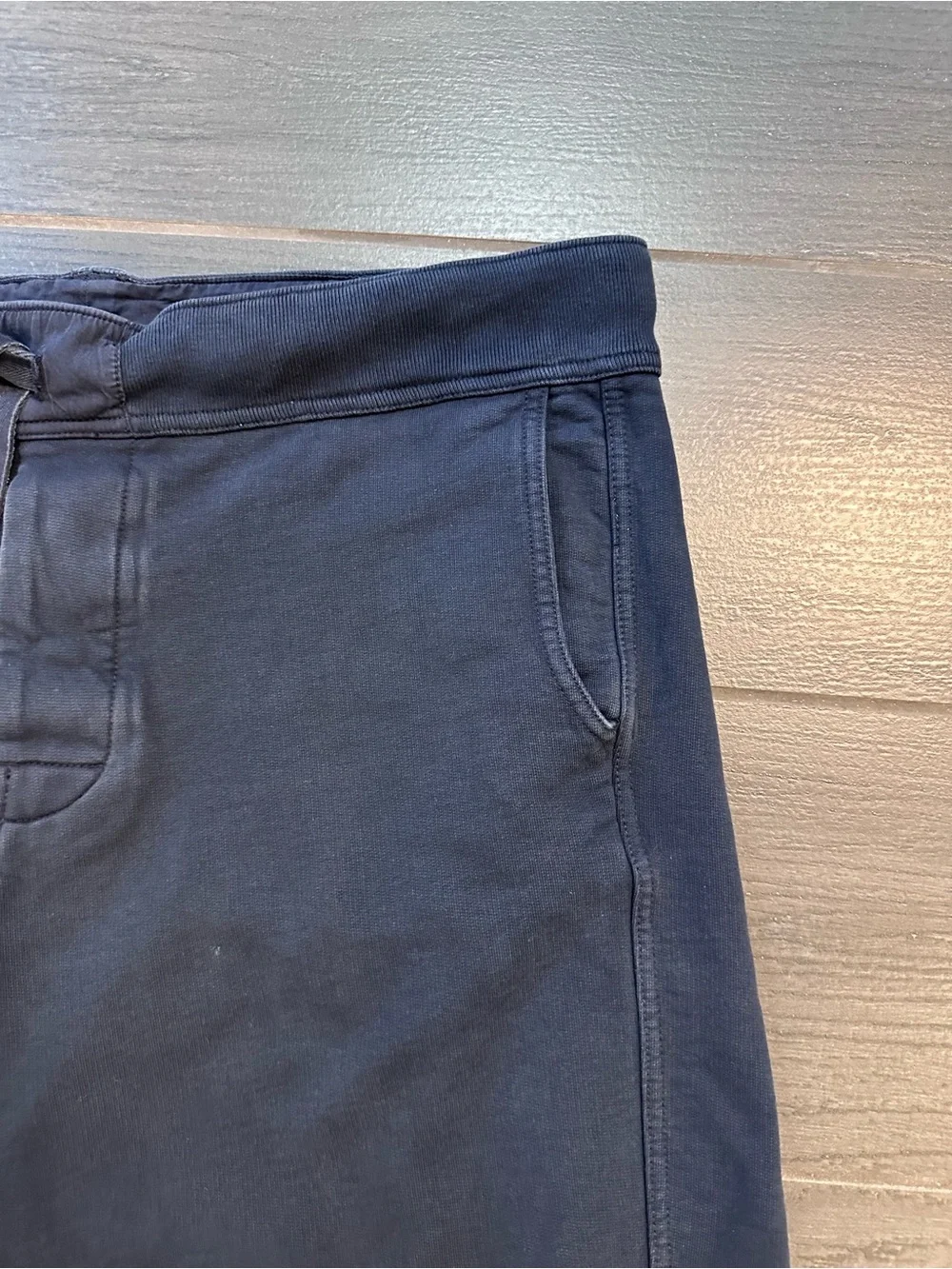 J. Crew Men’s Vintage Summer 2008 Fleece Navy Drawstring Athletic Shorts